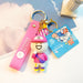 Wholesale soft plastic small blue keychain JDC-KC-GSXM056 Keychains 萌叙 Worker Xiaozi 1 Wholesale Jewelry JoyasDeChina Joyas De China