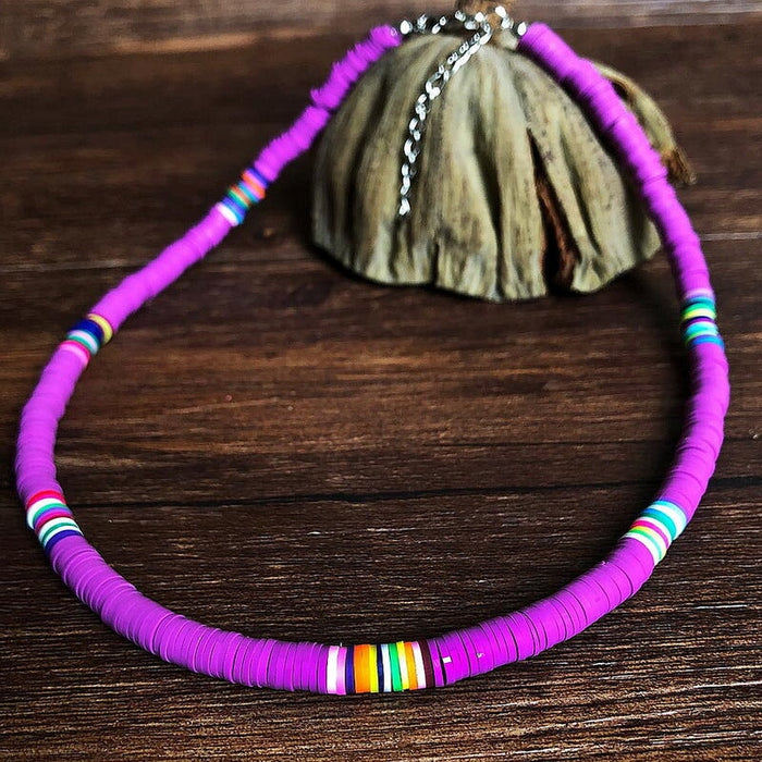 Wholesale soft pottery beach storm Simia Necklace JDC-NE-YinH008 Necklaces 颖皓 zi Wholesale Jewelry JoyasDeChina Joyas De China