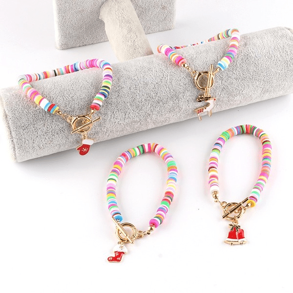 Wholesale soft pottery Christmas bracelet JDC-BT-WB002 Bracelet 文贝 Wholesale Jewelry JoyasDeChina Joyas De China