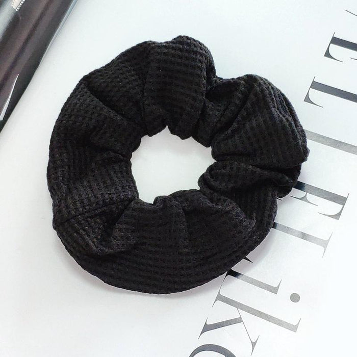 Bulk Jewelry Wholesale solid color fabric Hair Scrunchies JDC-HS-K059 Wholesale factory from China YIWU China