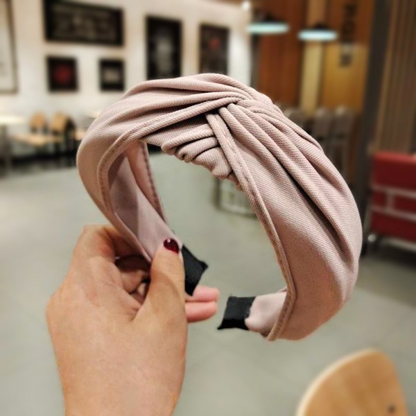 Bulk Jewelry Wholesale solid color wide-brimmed fabric hair hoopsJDC-HD-O049 Wholesale factory from China YIWU China