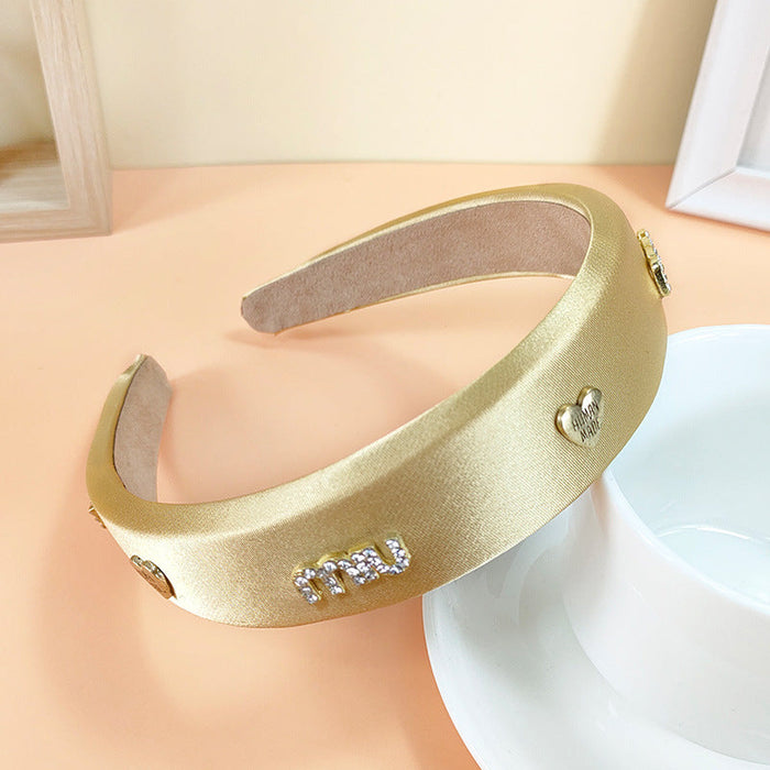 Wholesale sponge alloy headband JDC-HD-O296 Headband 潮炫 yellow Wholesale Jewelry JoyasDeChina Joyas De China