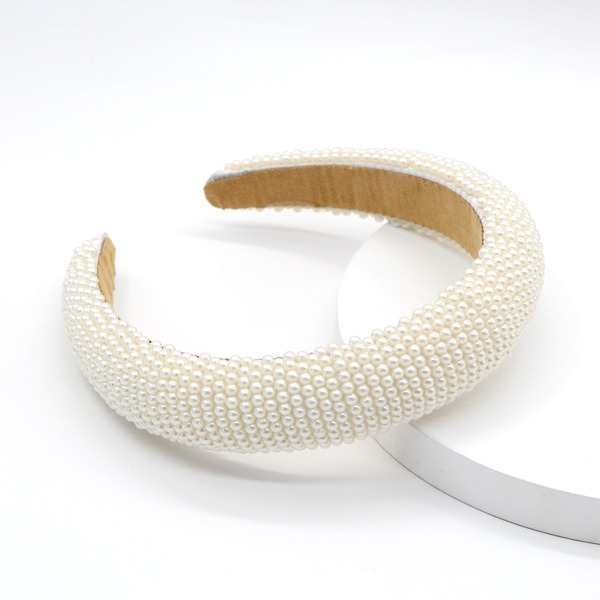 Wholesale Sponge Pearl Fabric Headband JDC-HD-Yul100 Headband 雨灵 Wholesale Jewelry JoyasDeChina Joyas De China