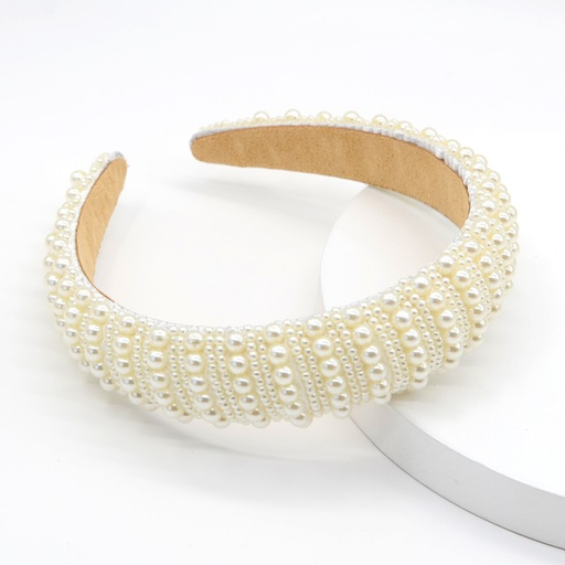 Wholesale Sponge Pearl Flannel Headband JDC-HD-Yul097 Headband 雨灵 Wholesale Jewelry JoyasDeChina Joyas De China