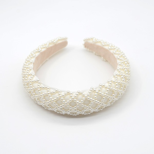 Wholesale Sponge Pearl Flannel Headband JDC-HD-Yul099 Headband 雨灵 Wholesale Jewelry JoyasDeChina Joyas De China