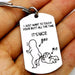 Wholesale Spoof Stainless Steel Couple Keychain JDC-KC-YiQu001 Keychains 夷趣 YQ081-1 22*39mm Wholesale Jewelry JoyasDeChina Joyas De China