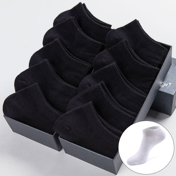 Wholesale Spring/Summer Polyester Socks Solid Color Invisible Socks JDC-SK-ShuX002 Sock 曙星 black a pair one size Wholesale Jewelry JoyasDeChina Joyas De China