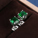 Wholesale square zircon stud earrings JDC-ES-Caos005 Earrings 曹适 Wholesale Jewelry JoyasDeChina Joyas De China