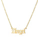 Wholesale stainless steel angel letter necklace JDC-NE-SS004 Necklaces 双硕 Wholesale Jewelry JoyasDeChina Joyas De China