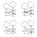Wholesale Stainless Steel Couple Puzzle Plating Metal Keychain JDC-KC-GangGu006 Keychains 钢古 Wholesale Jewelry JoyasDeChina Joyas De China