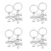 Wholesale Stainless Steel Couple Puzzle Plating Metal Keychain JDC-KC-GangGu006 Keychains 钢古 Wholesale Jewelry JoyasDeChina Joyas De China