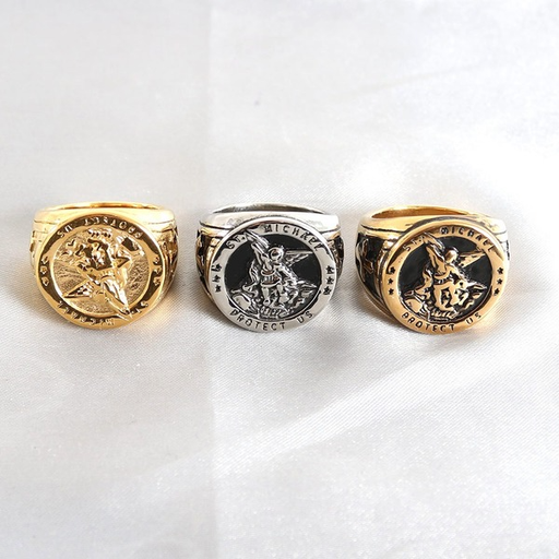 Wholesale Stainless Steel Cross Knight Rings JDC-RS-MRD042 Rings 美日德 Wholesale Jewelry JoyasDeChina Joyas De China