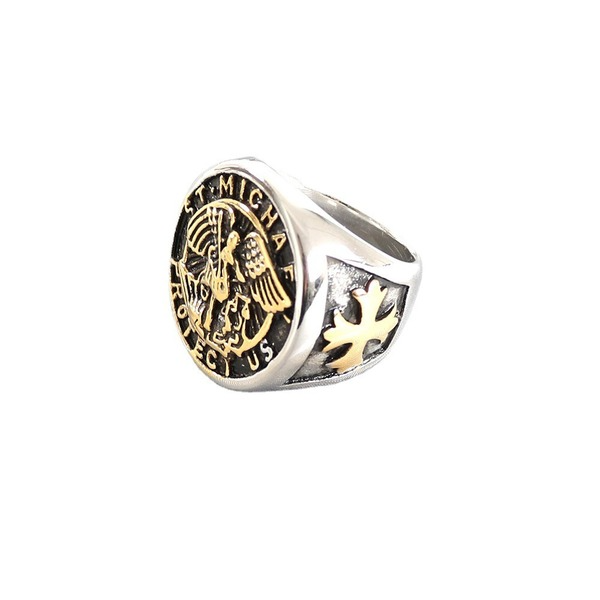 Wholesale Stainless Steel Cross Knight Rings JDC-RS-MRD046 Rings 美日德 Wholesale Jewelry JoyasDeChina Joyas De China