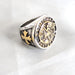 Wholesale Stainless Steel Cross Knight Rings JDC-RS-MRD046 Rings 美日德 yellow 7 Wholesale Jewelry JoyasDeChina Joyas De China