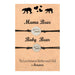 Wholesale stainless steel cutout black label Mother's Day card knit bracelet JDC-BT-LanT013 Bracelet 阆天 2 Wholesale Jewelry JoyasDeChina Joyas De China