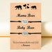 Wholesale stainless steel cutout black label Mother's Day card knit bracelet JDC-BT-LanT013 Bracelet 阆天 Wholesale Jewelry JoyasDeChina Joyas De China