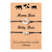 Wholesale stainless steel cutout black label Mother's Day card knit bracelet JDC-BT-LanT013 Bracelet 阆天 Wholesale Jewelry JoyasDeChina Joyas De China