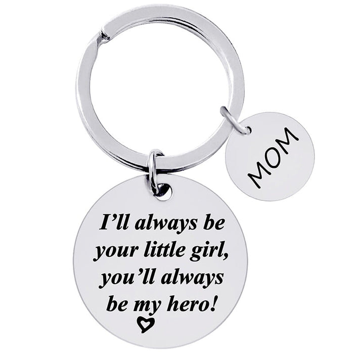 Wholesale Stainless Steel Father's Day Mother's Day Metal Keychain JDC-KC-GangGu007 Keychains 钢古 Wholesale Jewelry JoyasDeChina Joyas De China