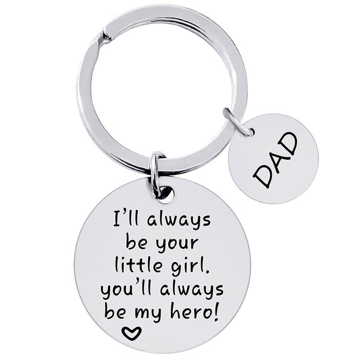 Wholesale Stainless Steel Father's Day Mother's Day Metal Keychain JDC-KC-GangGu007 Keychains 钢古 Wholesale Jewelry JoyasDeChina Joyas De China