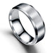Wholesale stainless steel frosted ring JDC-RS-Dingc004 Rings 顶潮 sliver 6 Wholesale Jewelry JoyasDeChina Joyas De China