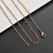 Wholesale Stainless Steel Gold Plated Chain Necklace JDC-NE-HF006 Necklaces 泓飞 gold 1.2mm*45cm Wholesale Jewelry JoyasDeChina Joyas De China