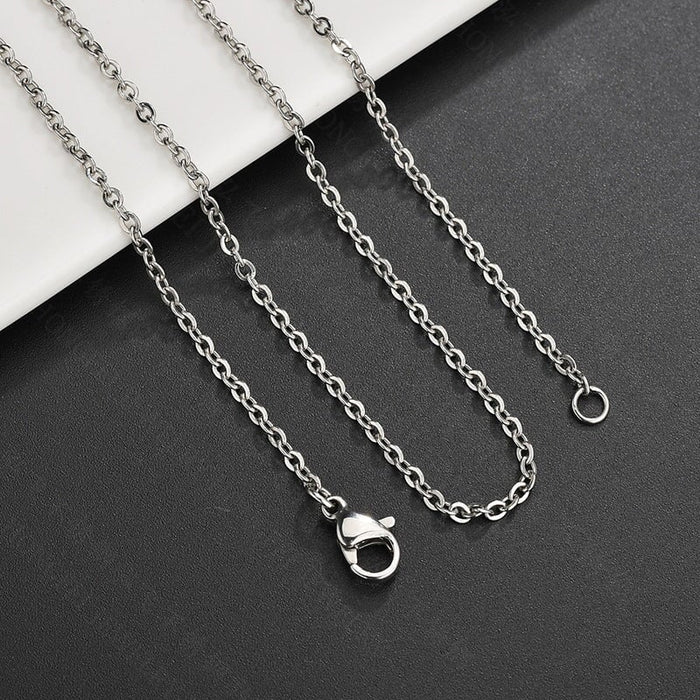 Wholesale Stainless Steel Gold Plated Chain Necklace JDC-NE-HF006 Necklaces 泓飞 steel 1.2mm*55cm Wholesale Jewelry JoyasDeChina Joyas De China