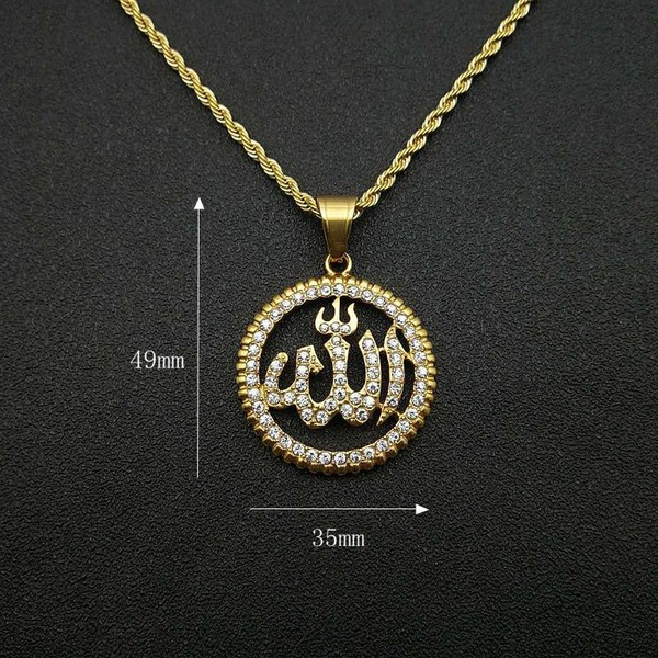 Wholesale Stainless Steel Gold Plated Religious Symbol Pendant Charms JDC-CS-FY057 charms 福友 Wholesale Jewelry JoyasDeChina Joyas De China