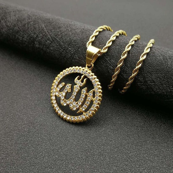 Wholesale Stainless Steel Gold Plated Religious Symbol Pendant Charms JDC-CS-FY057 charms 福友 Wholesale Jewelry JoyasDeChina Joyas De China