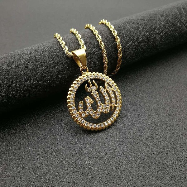 Wholesale Stainless Steel Gold Plated Religious Symbol Pendant Charms JDC-CS-FY057 charms 福友 Wholesale Jewelry JoyasDeChina Joyas De China