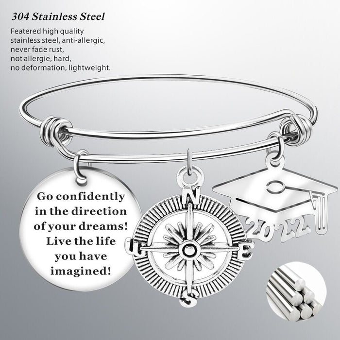 Wholesale Stainless Steel Graduation Season Bracelet JDC-BT-Mail002 Bracelet 麦伦 Wholesale Jewelry JoyasDeChina Joyas De China