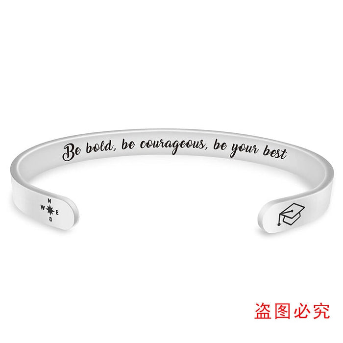 Wholesale Stainless Steel Graduation Season Bracelets JDC-BT-GangGu003 Bracelet 钢古 Wholesale Jewelry JoyasDeChina Joyas De China
