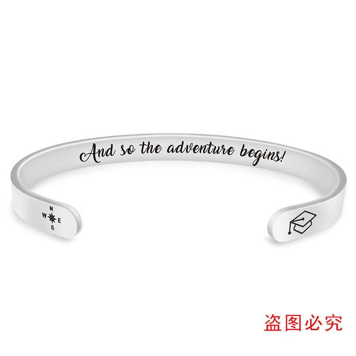 Wholesale Stainless Steel Graduation Season Bracelets JDC-BT-GangGu003 Bracelet 钢古 S00135 Wholesale Jewelry JoyasDeChina Joyas De China
