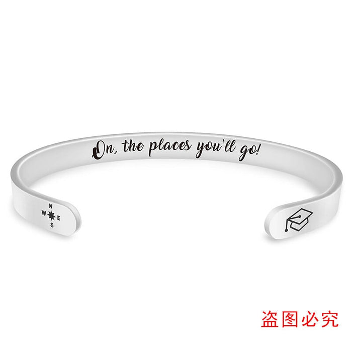 Wholesale Stainless Steel Graduation Season Bracelets JDC-BT-GangGu003 Bracelet 钢古 S00136 Wholesale Jewelry JoyasDeChina Joyas De China