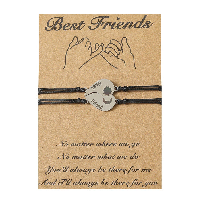 Wholesale stainless steel heart-shaped woven Bracelets JDC-BT-LanT011 Bracelets 爱沐力 00179 Wholesale Jewelry JoyasDeChina Joyas De China