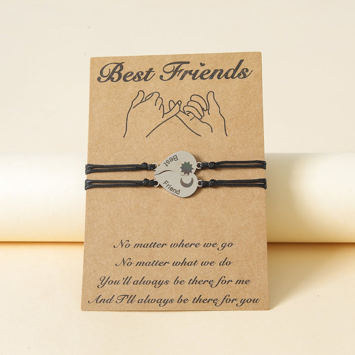 Wholesale stainless steel heart-shaped woven Bracelets JDC-BT-LanT011 Bracelets 爱沐力 Wholesale Jewelry JoyasDeChina Joyas De China