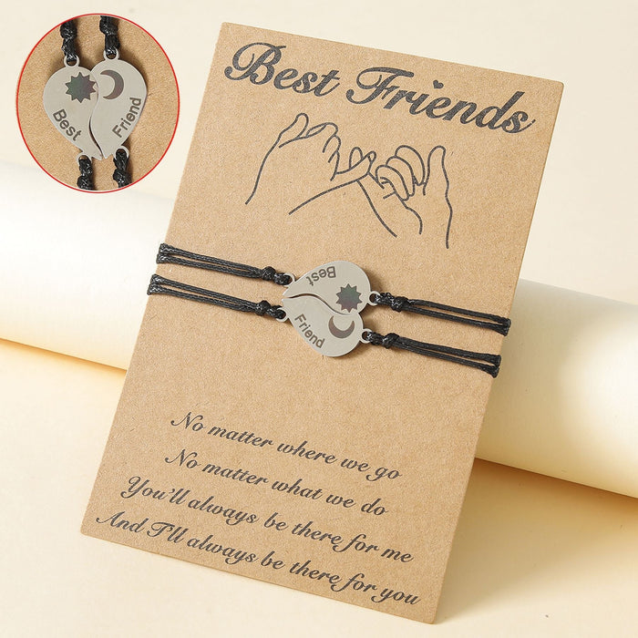 Wholesale stainless steel heart-shaped woven Bracelets JDC-BT-LanT011 Bracelets 爱沐力 Wholesale Jewelry JoyasDeChina Joyas De China