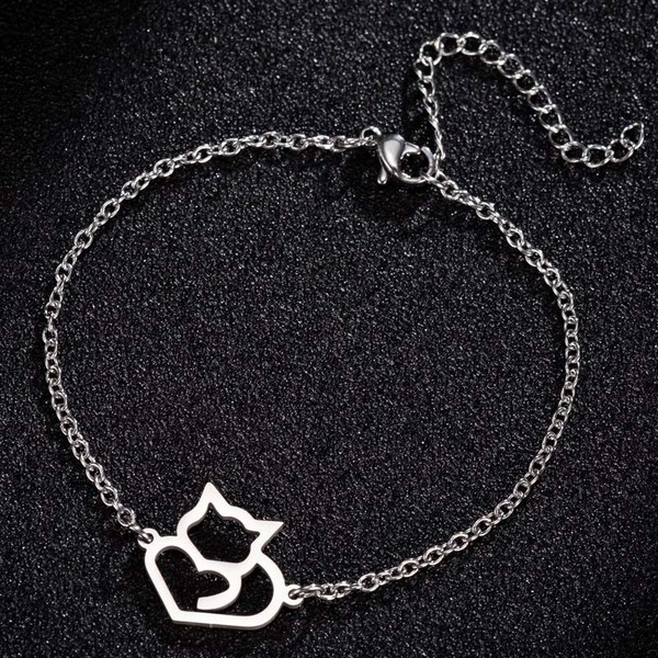 Bulk Jewelry Wholesale stainless steel hollow big tail fox bracelet JDC-ST-L063 Wholesale factory from China YIWU China