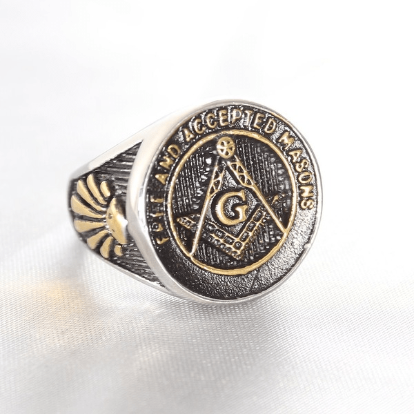 Wholesale Stainless Steel Masonic Rings for Men and Women JDC-RS-MRD051 Rings 美日德 Wholesale Jewelry JoyasDeChina Joyas De China