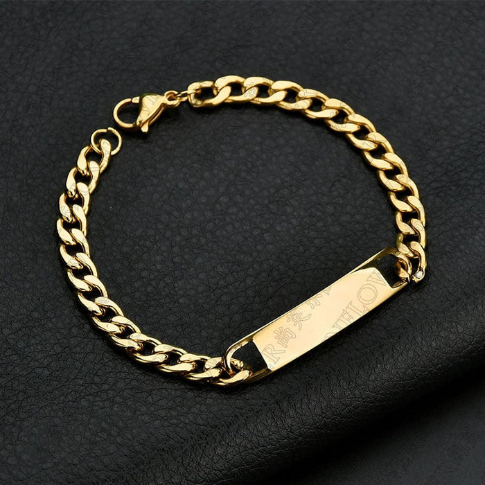 Wholesale stainless steel men's bracelet can be engraved DIY JDC-BT-RXSFL001 bracelets 尚芙乐 Wholesale Jewelry JoyasDeChina Joyas De China