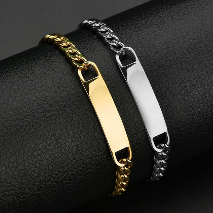 Wholesale stainless steel men's bracelet can be engraved DIY JDC-BT-RXSFL001 bracelets 尚芙乐 Wholesale Jewelry JoyasDeChina Joyas De China
