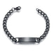 Wholesale stainless steel men's bracelet can be engraved DIY JDC-BT-RXSFL001 bracelets 尚芙乐 black Wholesale Jewelry JoyasDeChina Joyas De China