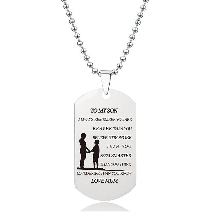 Wholesale Stainless Steel Military Brand Father's Day Mother's Day Necklace MOQ≥2 JDC-NE-GangGu001 Necklaces 钢古 Wholesale Jewelry JoyasDeChina Joyas De China