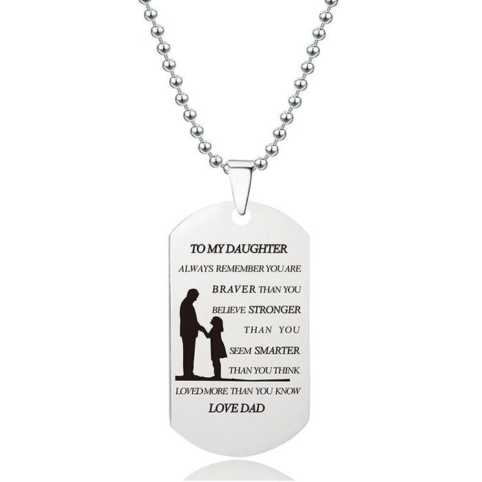 Wholesale Stainless Steel Military Brand Father's Day Mother's Day Necklace MOQ≥2 JDC-NE-GangGu001 Necklaces 钢古 MOQ2 W00007 Wholesale Jewelry JoyasDeChina Joyas De China