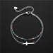 Wholesale stainless steel oil dripping cross double-layer Bracelet JDC-BT-Mingm005 Bracelets 敏萌 Diamond + sl66 Wholesale Jewelry JoyasDeChina Joyas De China
