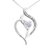 Wholesale stainless steel Peach Heart Diamond mother's Day Necklace JDC-NE-Mail005 Necklaces 麦伦 Wholesale Jewelry JoyasDeChina Joyas De China