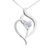 Wholesale stainless steel Peach Heart Diamond mother's Day Necklace JDC-NE-Mail005 Necklaces 麦伦 Wholesale Jewelry JoyasDeChina Joyas De China