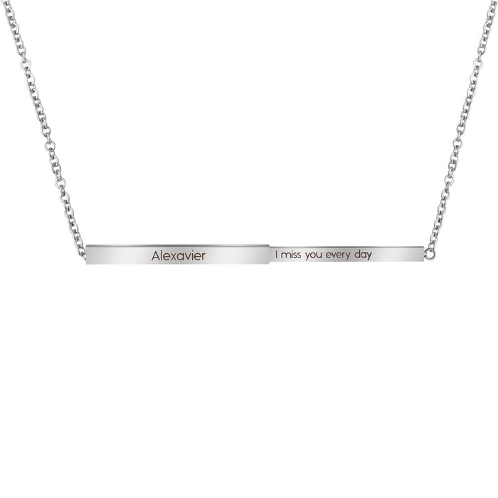 Wholesale stainless steel retractable mother's Day Necklace JDC-NE-Mail018 Necklaces 麦伦 Wholesale Jewelry JoyasDeChina Joyas De China