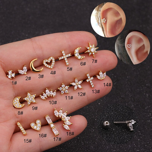 Wholesale stainless steel rod Earrings JDC-ES-Henst002 Earrings 亨森 Wholesale Jewelry JoyasDeChina Joyas De China