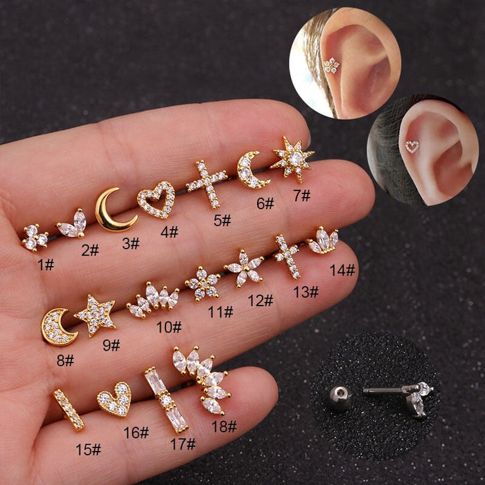 Wholesale stainless steel rod Earrings JDC-ES-Henst002 Earrings 亨森 Wholesale Jewelry JoyasDeChina Joyas De China