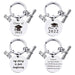 Wholesale Stainless Steel Round Graduation Season Gift Metal Keychain JDC-KC-GangGu001 Keychains 钢古 Wholesale Jewelry JoyasDeChina Joyas De China